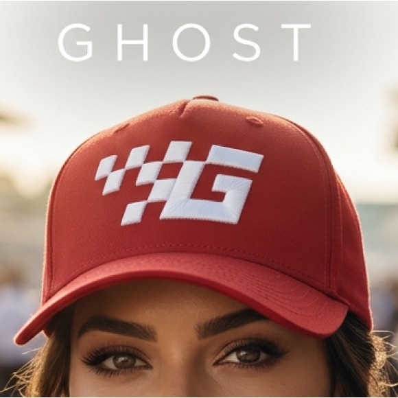 Ghost Red Racing Logo Cap with Emblem - Picture 3 of 7